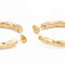Boucles d'oreilles Boucles d'oreilles créoles torsadées en or jaune 18 carats 58 Facettes 1955912CN