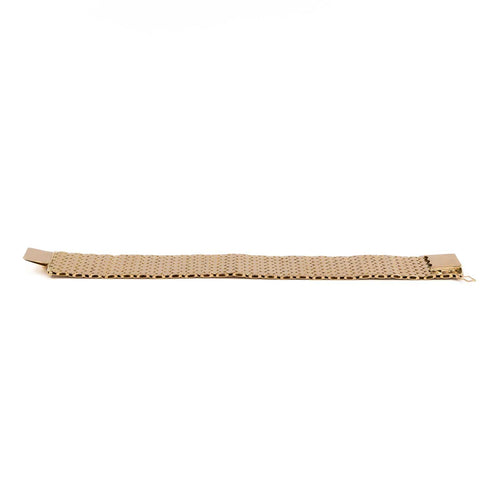 Bracelet Bracelet manchette effet écailles en or rose 18 carats 58 Facettes 2037560CN