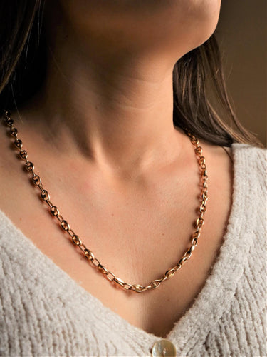 Collier Collier maille grain de café en or jaune 58 Facettes 1660472CN