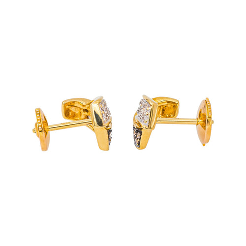 Boucles d'oreilles Boucles d’oreilles en or jaune 18 carats et diamants taille brillant 58 Facettes 2201970CN