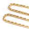 Collier Collier maille corde en or jaune 18 carats 58 Facettes 1696360CN
