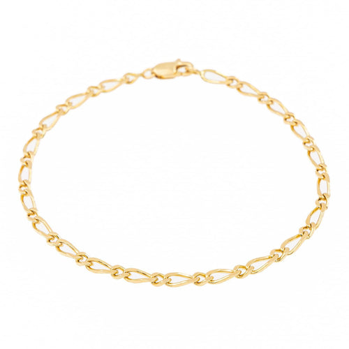 Bracelet Bracelet maille Figaro en or jaune 18 carats 58 Facettes 2283459CN
