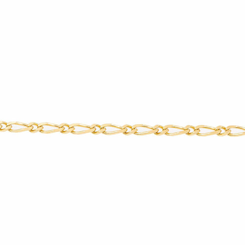 Bracelet Bracelet maille Figaro en or jaune 18 carats 58 Facettes 2283459CN
