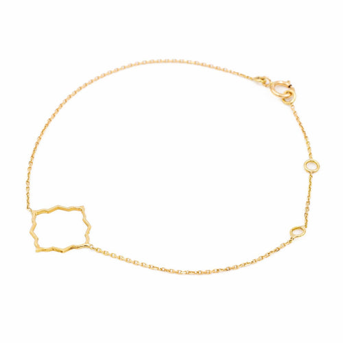Bracelet Bracelet Transparence en or jaune 18 carats 58 Facettes 578923RV