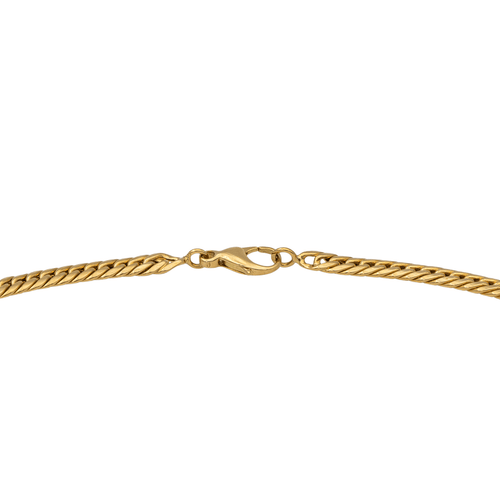 Collier Collier maille anglaise en or jaune 18 carats, émeraude et diamants 58 Facettes 2916931CN