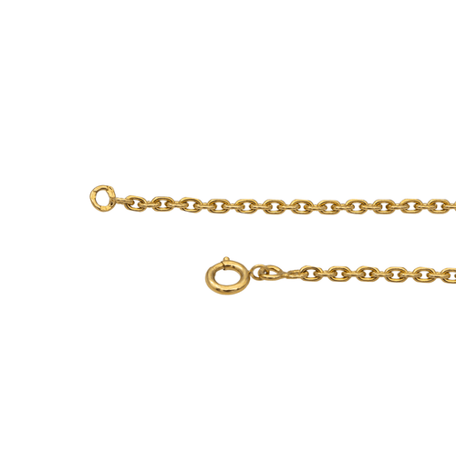 Collier Collier chaîne maille forçat en or jaune 18 carats 58 Facettes 2669403CN
