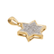 Pendentif Pendentif étoile de David en or jaune 18 carats et diamants 58 Facettes 3227866CN