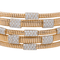 Bracelet Bracelet manchette jonc en or rose 18 carats serti de diamants 58 Facettes 3261271CN