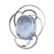Pendentif Pendentif en or blanc avec aigue-marine et diamants 58 Facettes 2826011CN