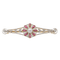 Broche Broche en or jaune, platine, perle mabé, rubis et diamants 58 Facettes 2947709CN