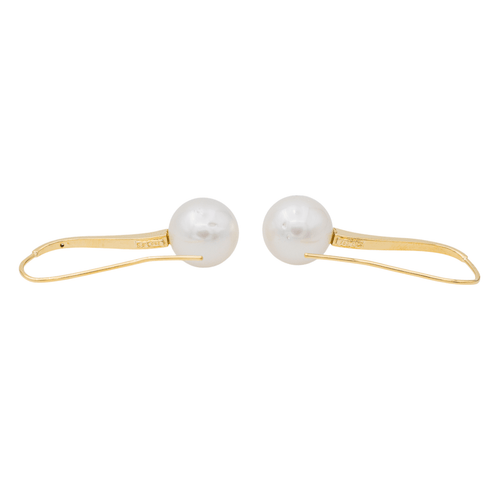 Boucles d'oreilles Boucles d'oreilles en or jaune 18 carats avec perles et diamants 58 Facettes 3230368CN