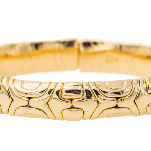 Bracelet Bulgari Alveare - Bracelet jonc en or jaune 18 carats 58 Facettes 3704296CN
