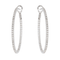 Boucles d'oreilles Créoles - Boucles d’oreilles en or blanc 18 carats et diamants 58 Facettes 3853169RV