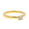 Bague 49 Juliette Paris - Bague solitaire en or jaune 18 carats et diamant 58 Facettes 2638323CN