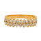 Bague 55 Bague en or rose 18 carats pavée de diamants 0,88 ct 58 Facettes 3485623CN