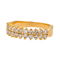 Bague 55 Bague en or rose 18 carats pavée de diamants 0,88 ct 58 Facettes 3485623CN