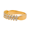 Bague 55 Bague en or rose 18 carats pavée de diamants 0,88 ct 58 Facettes 3485623CN