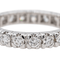 Bague 52 Bague alliance américaine en or blanc 18 carats et diamants 58 Facettes 3743723CN