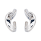 Boucles d'oreilles Boucles d’oreilles créoles - Or blanc 18 carats et diamants 58 Facettes 3837304RV