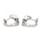 Boucles d'oreilles Boucles d’oreilles créoles - Or blanc 18 carats et diamants 58 Facettes 3837304RV