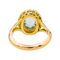 Bague 47 Pompadour - Bague en or jaune, aigue-marine et diamants 58 Facettes 3447714CN