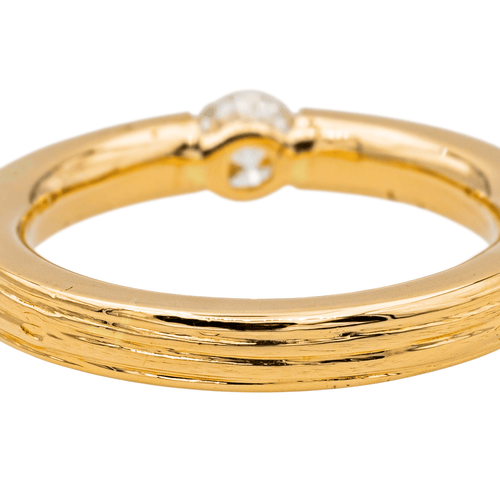 Bague 54 Bague solitaire en or rose 18 carats et diamants 58 Facettes 3753464RV
