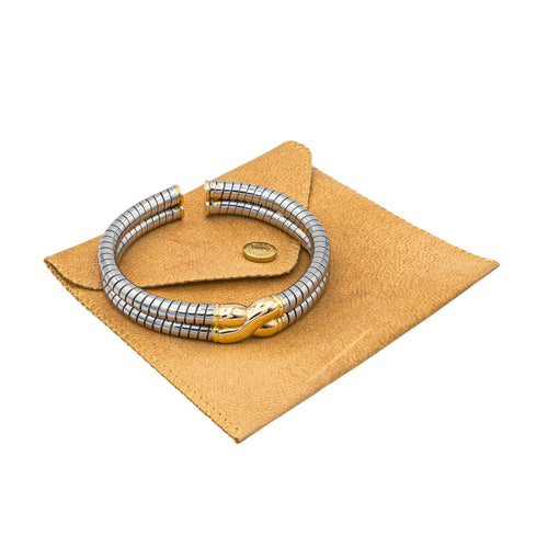 Bracelet Bulgari - Bracelet jonc Tubogas en or jaune et acier 58 Facettes 3904033CN