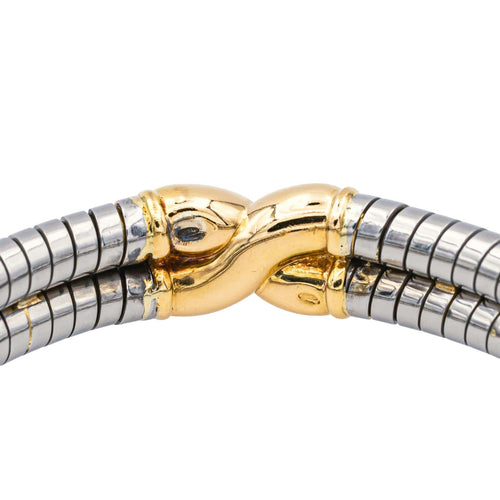 Bracelet Bulgari - Bracelet jonc Tubogas en or jaune et acier 58 Facettes 3904033CN