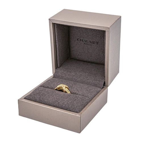 Bague 50 Chaumet Jeux de Liens - Bague en or rose 18 carats et diamants 58 Facettes 3876017CN