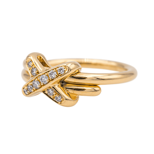 Bague 50 Chaumet Jeux de Liens - Bague en or rose 18 carats et diamants 58 Facettes 3876017CN