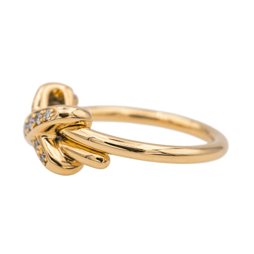 Bague 50 Chaumet Jeux de Liens - Bague en or rose 18 carats et diamants 58 Facettes 3876017CN