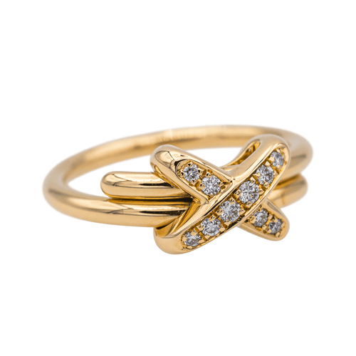 Bague 50 Chaumet Jeux de Liens - Bague en or rose 18 carats et diamants 58 Facettes 3876017CN