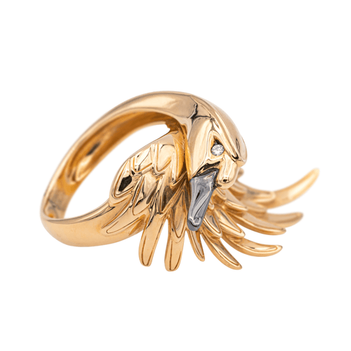 Bague 52 Boucheron Cypris - Bague en or rose et noir sertie de diamants 58 Facettes 4124278RV