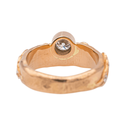 Bague 50 Bague en or rose 18 carats sertie de diamants 58 Facettes 3824008CN