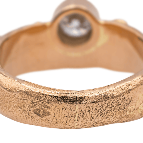 Bague 50 Bague en or rose 18 carats sertie de diamants 58 Facettes 3824008CN