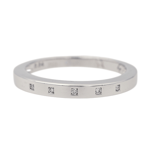 Bague 54 Alliance - Bague en or blanc diamant 58 Facettes 4098646RV