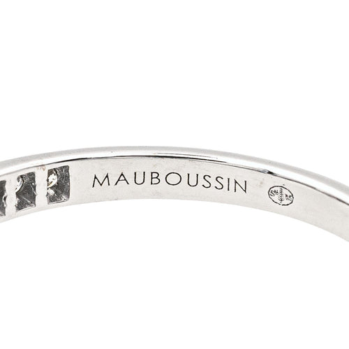 Bague 54 Mauboussin Sacré Désir - Bague solitaire en or blanc et diamants 58 Facettes 4098667RV