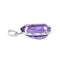 Pendentif Pendentif en or blanc 18 carats serti d’une améthyste 58 Facettes 3944480CN