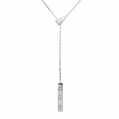 Collier Cartier Love - Collier négligé en or blanc et diamant 58 Facettes 4155735CN
