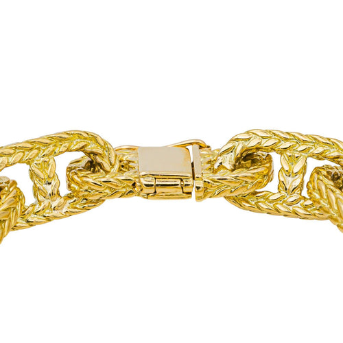 Bracelet Bracelet maille marine tressée en or jaune 18 carats 58 Facettes 4148032RV