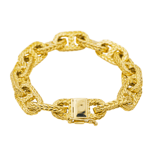 Bracelet Bracelet maille marine tressée en or jaune 18 carats 58 Facettes 4148032RV