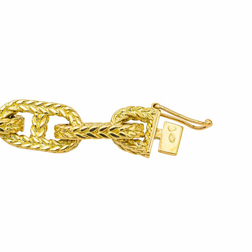 Bracelet Bracelet maille marine tressée en or jaune 18 carats 58 Facettes 4148032RV