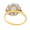 Bague 55 Bague marguerite en or jaune et platine avec diamants 58 Facettes 4084163CN