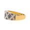 Bague 54 Bague en or jaune 18 carats pavée de diamants 58 Facettes 3754992CN