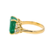Bague 46 Bague en or jaune 18 carats avec émeraude et diamants 58 Facettes 3905083CN