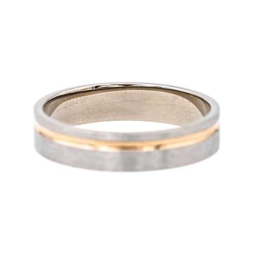 Bague 55 Guérin - Bague alliance en or blanc et or rose 18 carats 58 Facettes 4098638RV