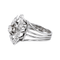 Bague 54 Bague marquise pompadour en or blanc 18 carats et diamants 58 Facettes 4261859RV