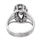 Bague 54 Bague marquise pompadour en or blanc 18 carats et diamants 58 Facettes 4261859RV