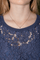 Collier Collier solitaire en or rose 18K avec diamant taille poire 58 Facettes 4248224CN