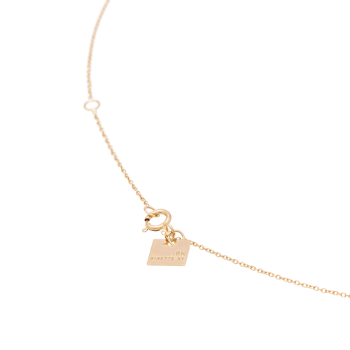Collier Ginette NY - Collier pendentif Mini Ever Disc en or rose et diamant 58 Facettes 2682447CN